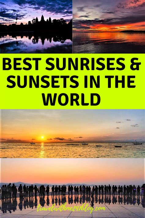 Most Beautiful Sunrises And Sunsets In The World Travel With Me 24 X