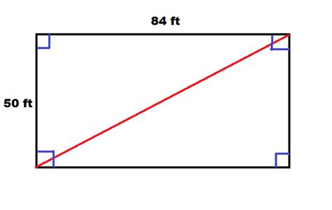 Tennis courts require a clearance area surrounding the court, from the baseline to the backstop and sidestop. How to find the length of the diagonal of a rectangle ...