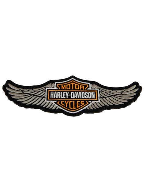 Harley Davidson 8 In Embroidered Winged Bar And Shield Logo Emblem Sew