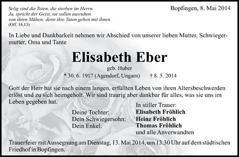 Traueranzeigen Von Elisabeth Eber Schwaebische De Trauerportal My Xxx