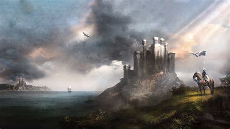Download Knight Fantasy Castle Hd Wallpaper By Magdalena Katańska