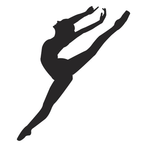 Ballerina Silhouette Jumping