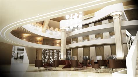 Hotel Lobby Interior Design By Mohammed Siyamand At