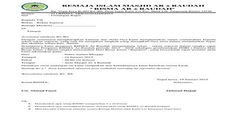 Sebuah kegiatan tak selalu didanai secara swadaya oleh pelaksananya. Contoh Surat Undangan Rapat Pemilihan Ketua Rt - Sample ...