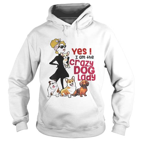 I Am The Crazy Dog Lady Funny Cute For Dog Lovers Shirt Trend Tee