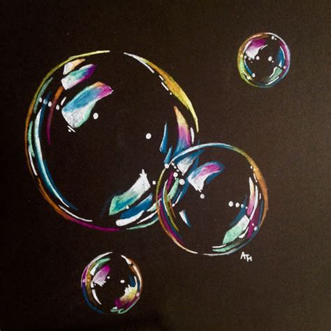 Second Time Using Black Paper A Bubble Drawing By Adelaide H Bubble