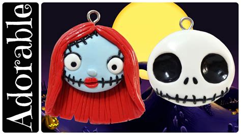 Diy Tsum Tsum Inspired Sally And Jack Skellington Polymer Clay Charms