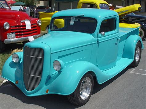 Maybe you would like to learn more about one of these? 1935 Ford Pickup - Aqua - Side Angle