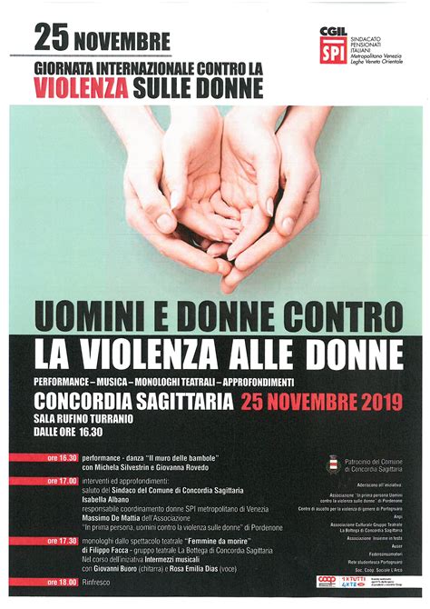 Novembre Giornata Internazionale Dell Eliminazione Della Violenza Sulle Donne SPI CGIL Veneto