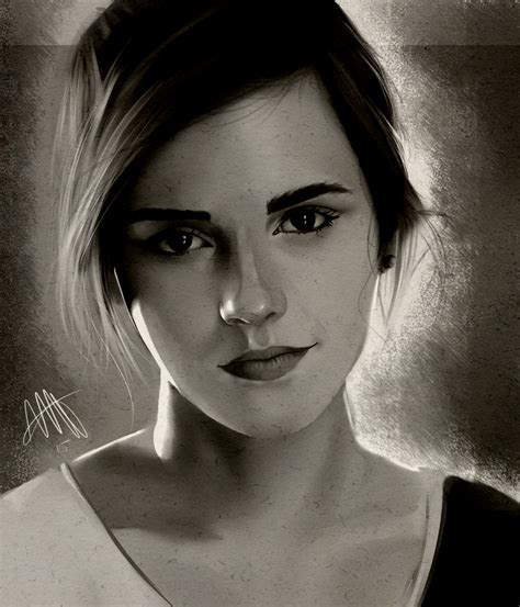 Emma Watson Portrait Painting 3 By Xfateddestinyx On Deviantart