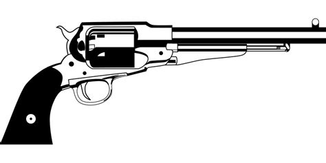 Rewolwer Remington Pistolet Dziki Darmowa Grafika Wektorowa Na Pixabay