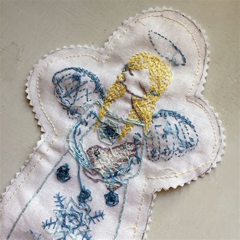 Christmas Angel Embroidery Pattern And A Quick How To Make Her Into A