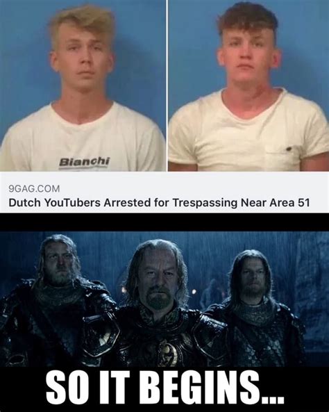 Qgagcom Dutch Youtubers Arrested For Trespassing Near Area 51 Ifunny