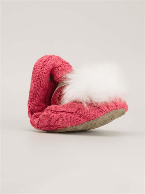 Ugg Andi Knit Slippers In Pink Lyst
