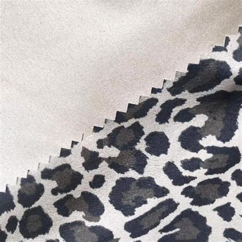 China Charmeuse Satin Cheetah Small Suede Fabric Manufacturers And