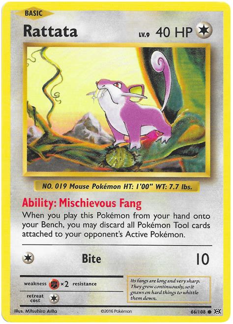 If you want to organize them by set, look for the symbol below the pokemon picture, which will tell you the set that your card belongs to. Rattata - Evolutions #66 Pokemon Card