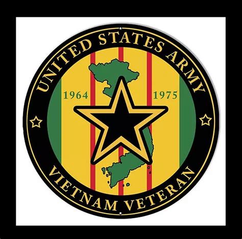 "U.S. ARMY VIETNAM VETERAN" METAL SIGN - Pin-Ups For Vets Store