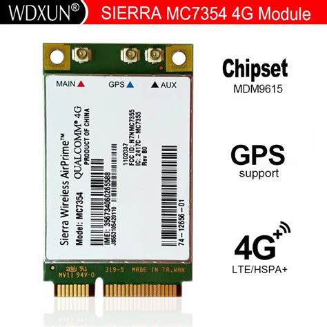New Original Sierra Wireless Airprime Mc7354 Mini Pcie Lte 4g Qualcomm Wcdma Gsm Gprs Gnss Umts