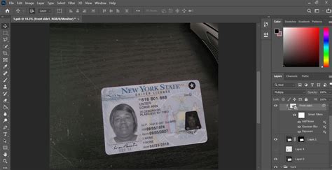 New York Driver License Psd Template With Background Image Fakedocshop