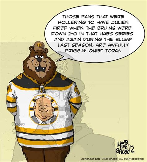 Mike Spicer Cartoonist Caricaturist Re Claude Julien Re Signed