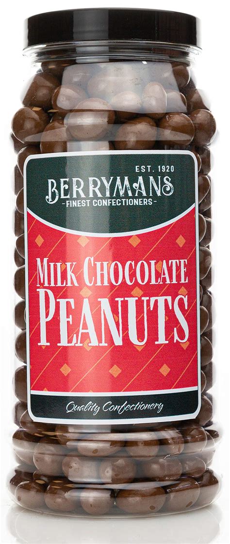 Original Milk Chocolate Peanuts Retro Sweets T Jar By Berrymans