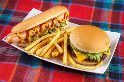 Hot Dog On Plate Photos Stock Photos Pictures And Royalty Free Images