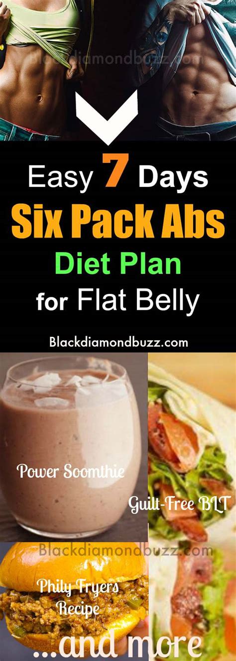 Easy 7 Days Six Pack Abs Diet Plan For Flat Stomach