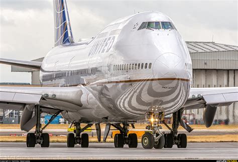 N118ua United Airlines Boeing 747 400 At London Heathrow Photo Id