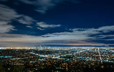 Wallpaper Lights Usa United States Sky Night Los Angeles