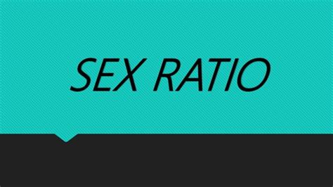 Sex Ratio In India Factors And Government Initiatives Ppt