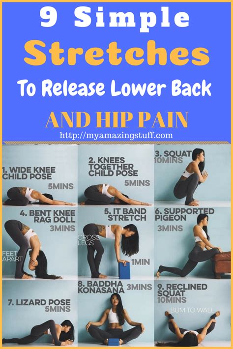 Simple Stretches To Release Lower Back And Hip Pain Hip Flexor
