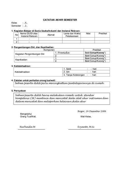 Format Raport K13 Sd - Dunia Sosial