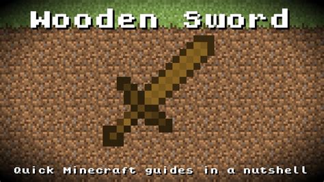 Minecraft Wooden Sword Recipe Item Id Information Up To Date Youtube