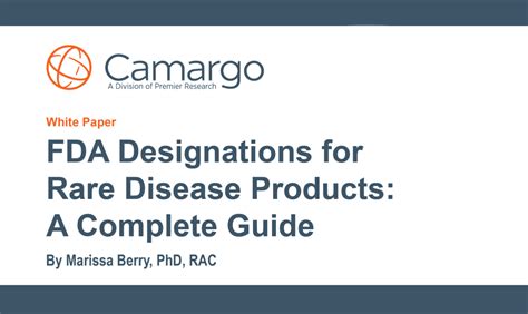 Fda Designations For Rare Disease Products A Complete Guide To Orphan
