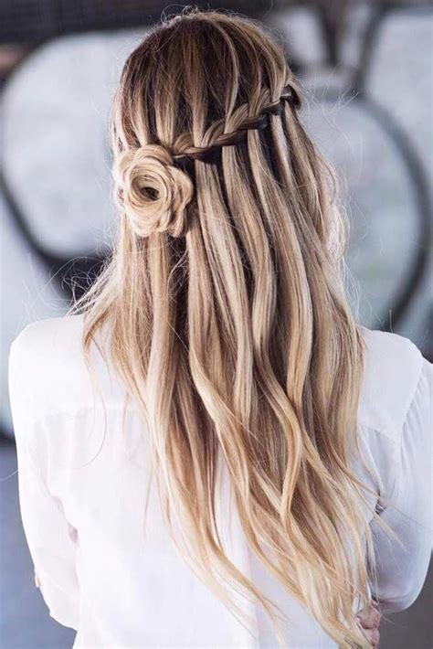 Interesting Ideas For Your Prom With Waterfall Braids Halfup Braids ️