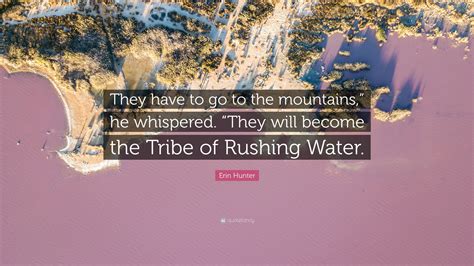 Erin Hunter Quote They Have To Go To The Mountains He Whispered
