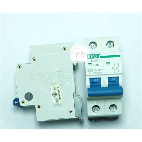Eps 2pole 6ka Mcb 16a 20a 32a 40a 63a Miniature Circuit Breaker
