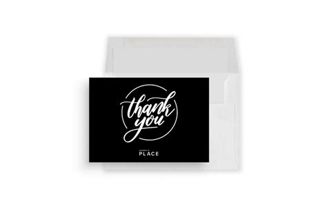 place thank you greeting card