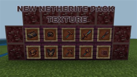 Текстуры New Netherite Pack для Minecraft Текстуры для Minecraft Pe