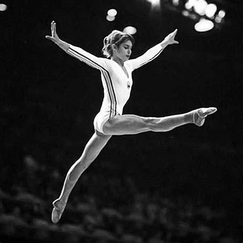 Nadia Elena Comaneci The 14 Year Old Romanian Gymnast Was The First Female Gymnast To Receive