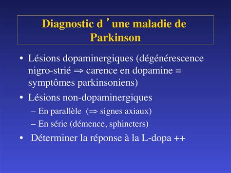 Diagnostic D Une Maladie De Parkinson