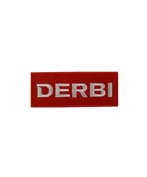 0691 Embroidered Badge Patch Sew On Derbi 100mmx40mm