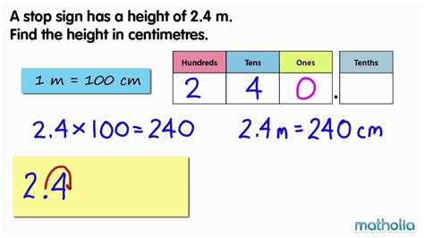 Free online cm to m converter. Converting Metres to Centimetres - YouTube