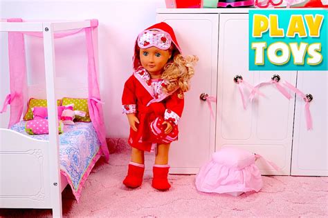 Funny alarm clock sleeps on a table in dark bedroom. Play American Girl Doll Bedroom Setup 2! - YouTube