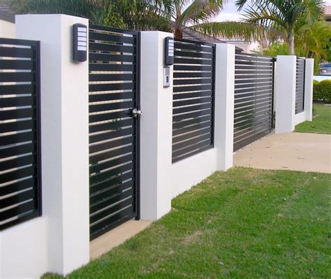 Livestock panel connectors make fence building easier. Beautiful Modern Fence Design Ideas