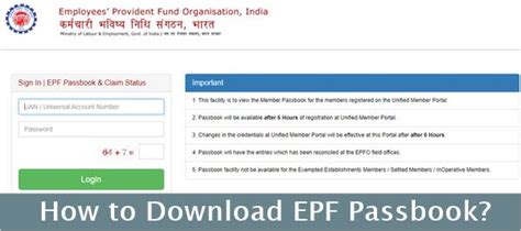 Epf Passbook Login Download Balance Check Fincash