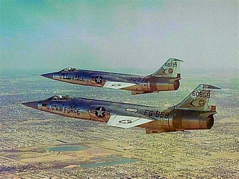 F 104a Starfighters Of The 331st Fis Old Airplane Starfighter Fighter