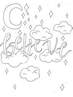 Word Art Coloring Pages