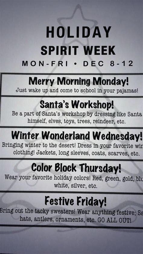 The christmas spirit does not shine out in the christian snob. Holiday Spirit Week | Holidays | Pinterest | Spirit weeks and Holiday