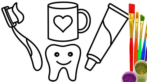 Toothbrush And Toothpaste Drawing At Getdrawings Free Download